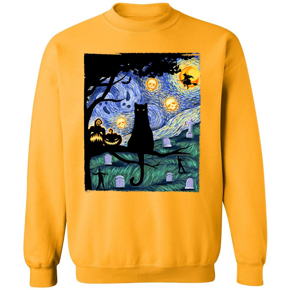 Classic Unisex Sweatshirt - UWFHC3CC - Gold - 11