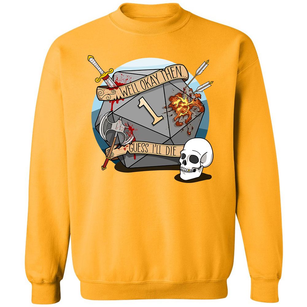 Classic Unisex Sweatshirt - L9SYW2N6 - Gold - 11