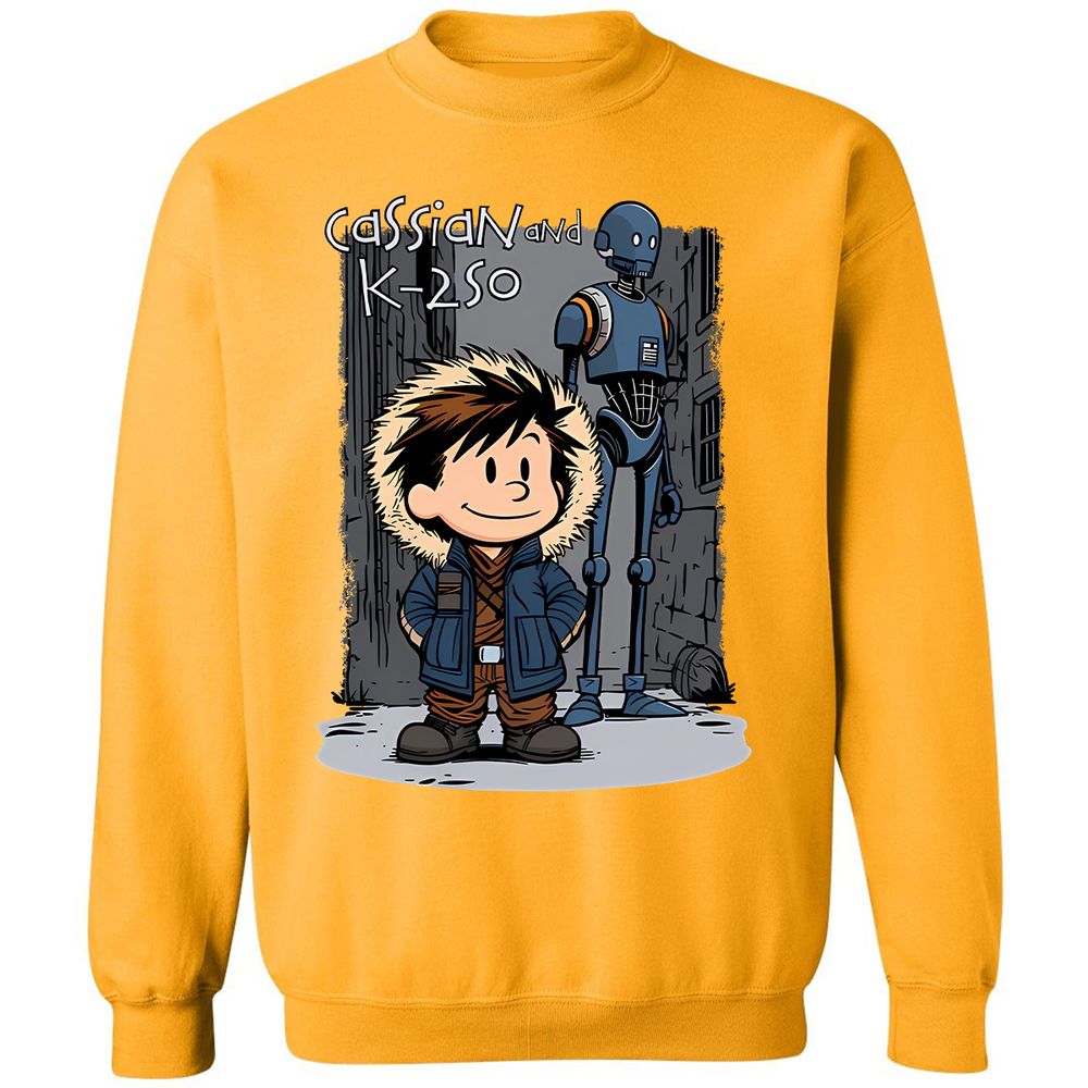 Classic Unisex Sweatshirt - VFL1D2ZN - Gold - 11