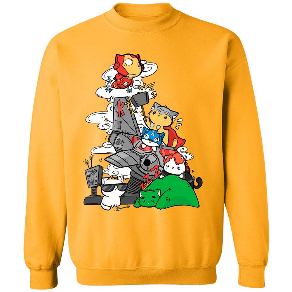 Classic Unisex Sweatshirt - 3JYE1H9U - Gold - 11