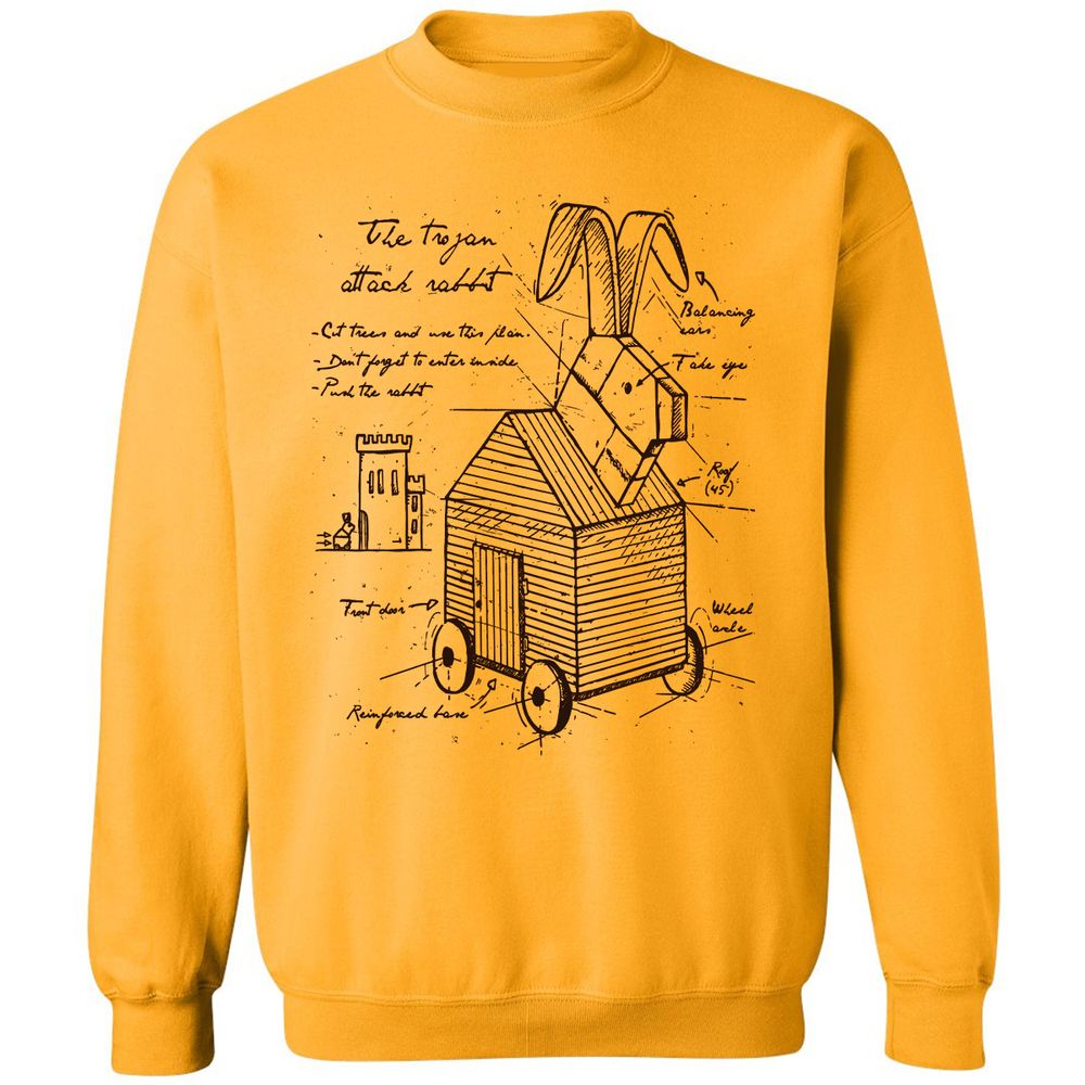 Classic Unisex Sweatshirt - ZNH6XD5Q - Gold - 11