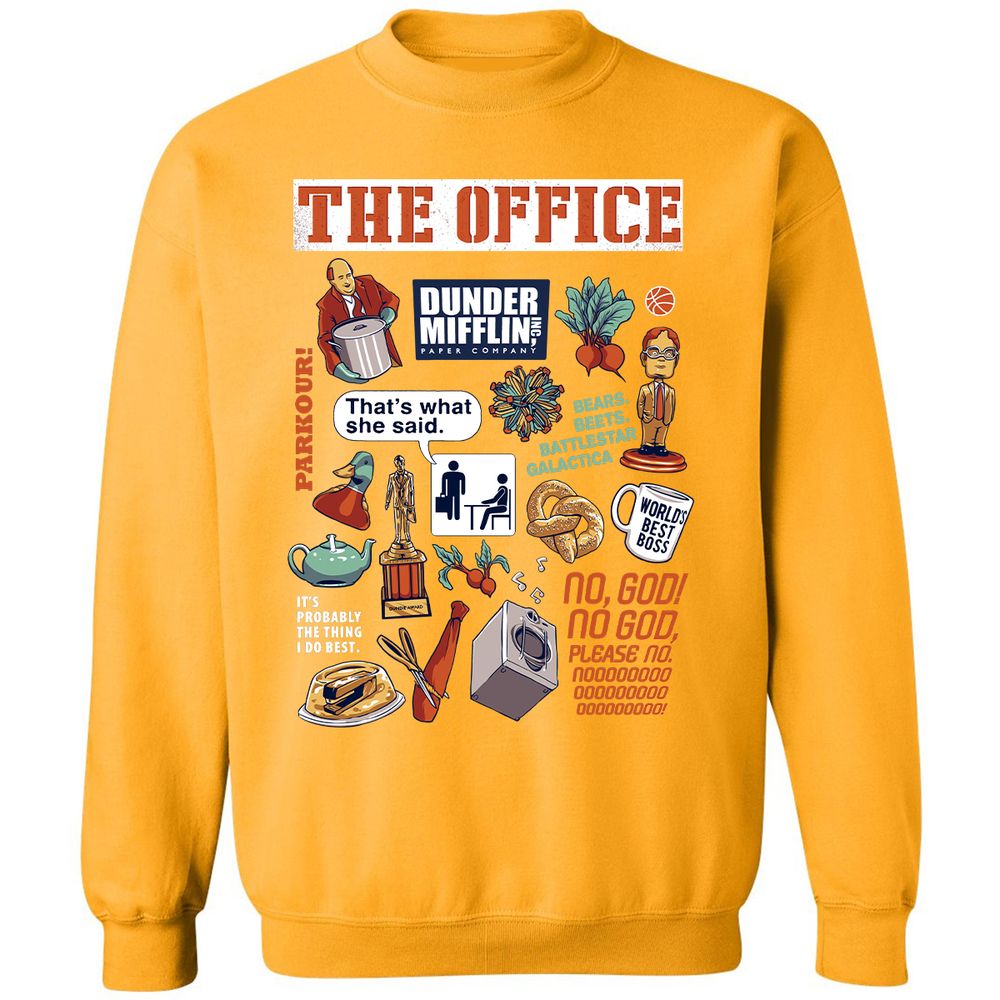 Classic Unisex Sweatshirt - B1LWPFDH - Gold - 11