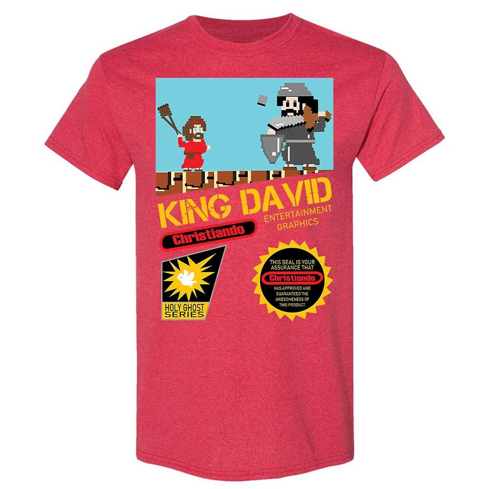 David Vs Goliath Cool Christian - Heather Red - 11