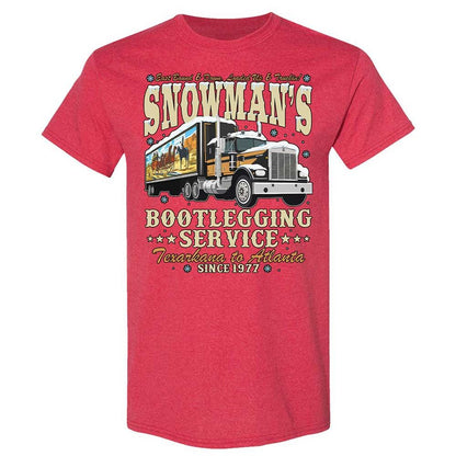 Snowman's Bootlegging Service - Heather Red - 11