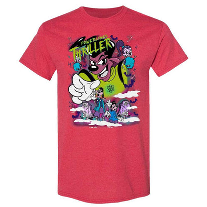 Vintage Pop Cartoon Horror Mashup - Heather Red - 11