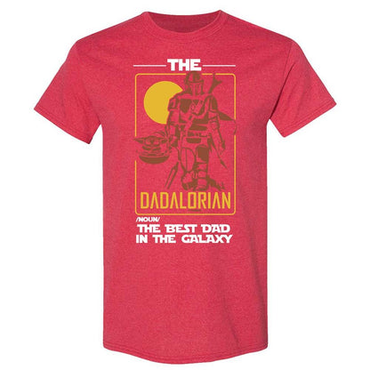 The Dadalorian The Best Dad In The Galaxy - Heather Red - 11