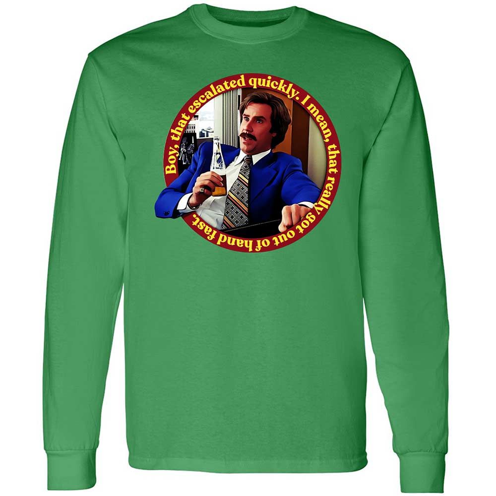 Long Sleeve T-Shirt - 8B4JUHJQ - Irish Green - 11