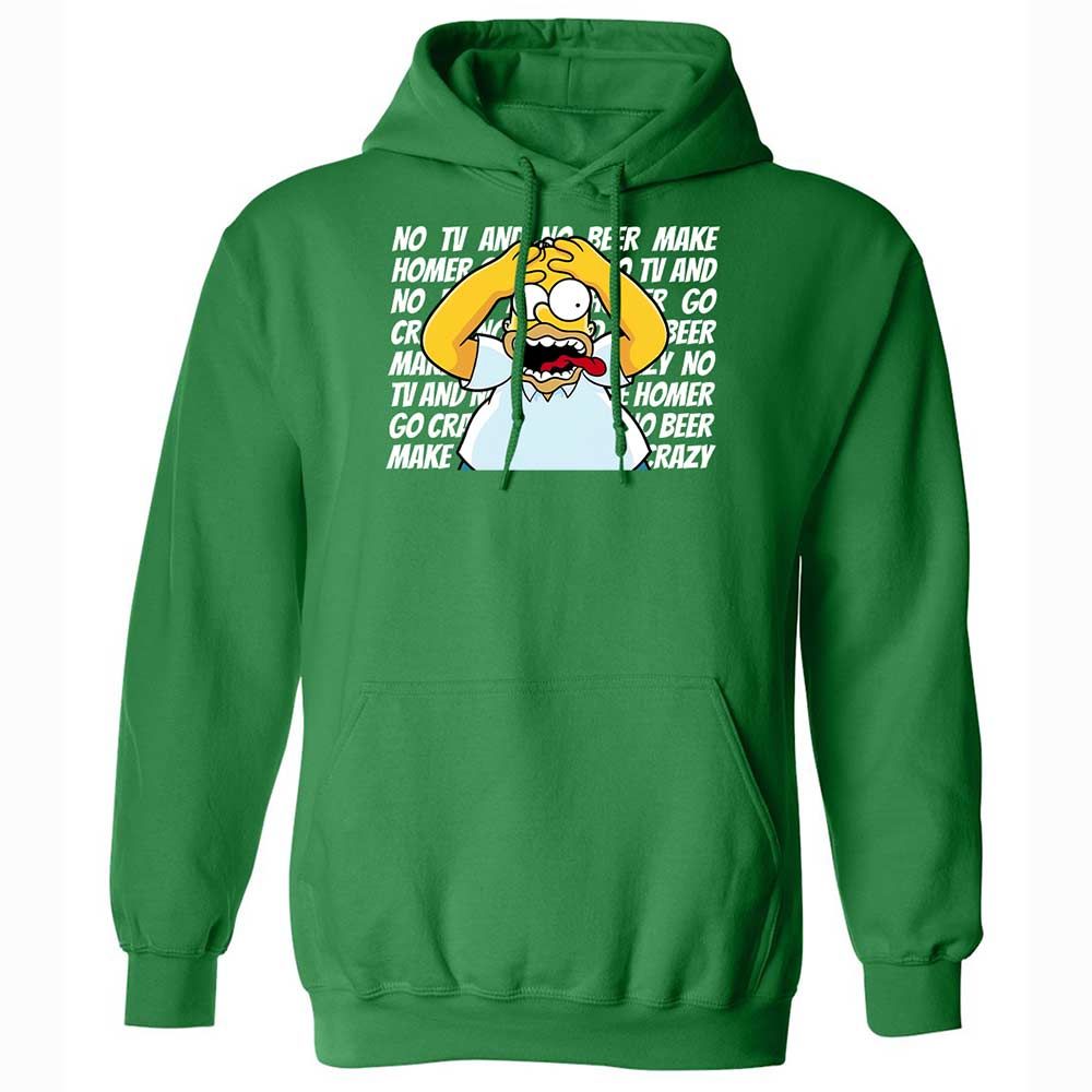No TV and No Beer Make Homer Go Crazy - Irish Green - 11