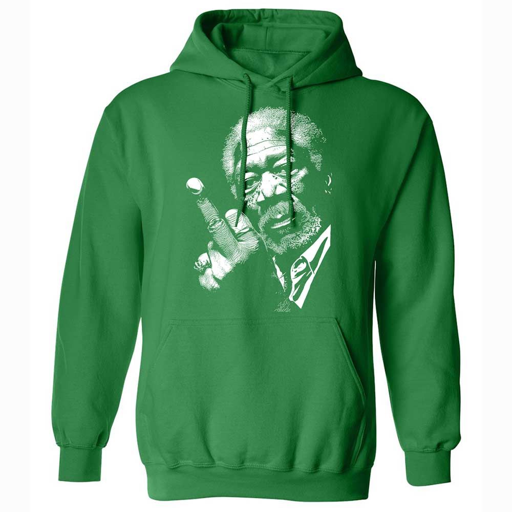 Morgan Freeman middle finger - Irish Green - 11