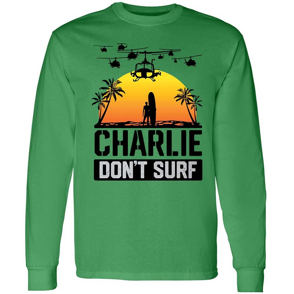 Long Sleeve T-Shirt - XJR6FW9M - Irish Green - 11