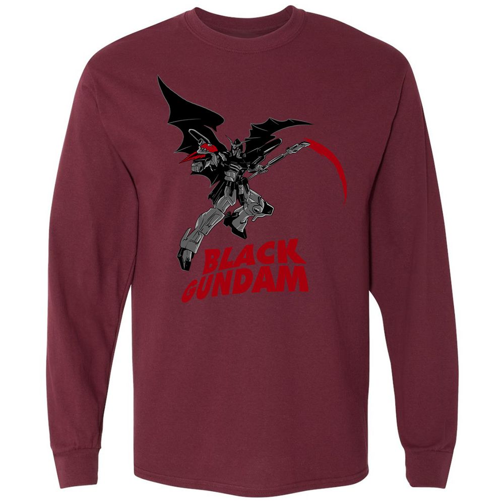 Long Sleeve T-Shirt - 7H4FUBVZ - Maroon - 11
