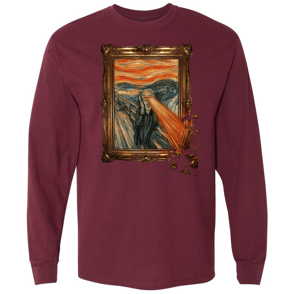 Long Sleeve T-Shirt - LV4SV2X2 - Maroon - 11