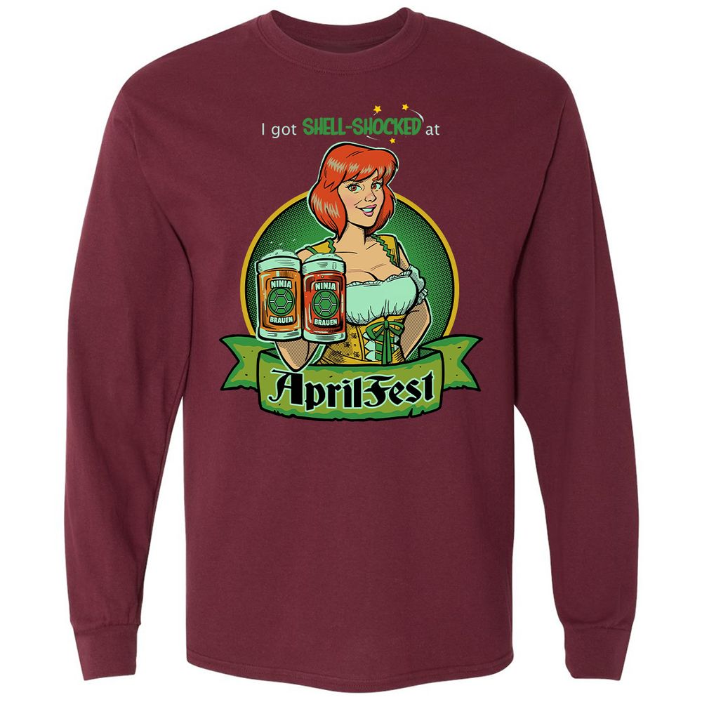 Long Sleeve T-Shirt - WUWKKF2B - Maroon - 11