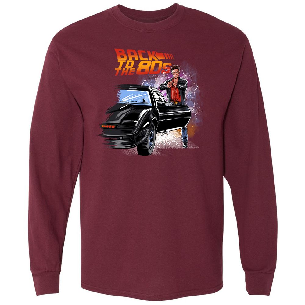 Long Sleeve T-Shirt - FLZG24Y5 - Maroon - 11