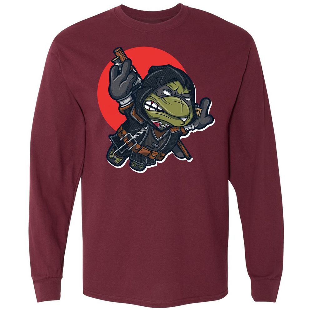 Long Sleeve T-Shirt - Z8V16S9N - Maroon - 11