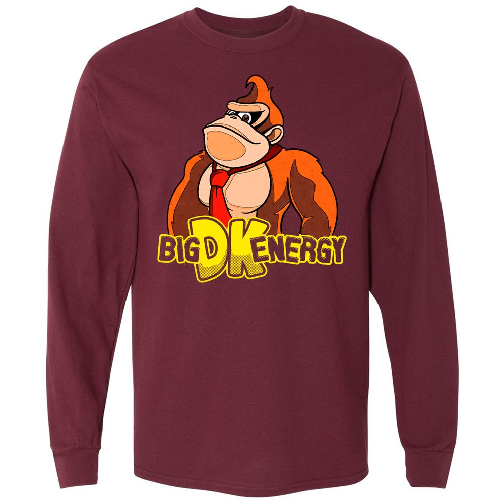 Long Sleeve T-Shirt - RKATDS9K - Maroon - 11