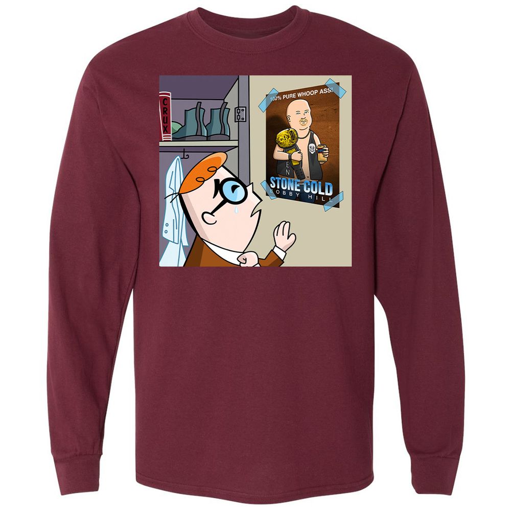 Long Sleeve T-Shirt - S6NS5QV7 - Maroon - 11