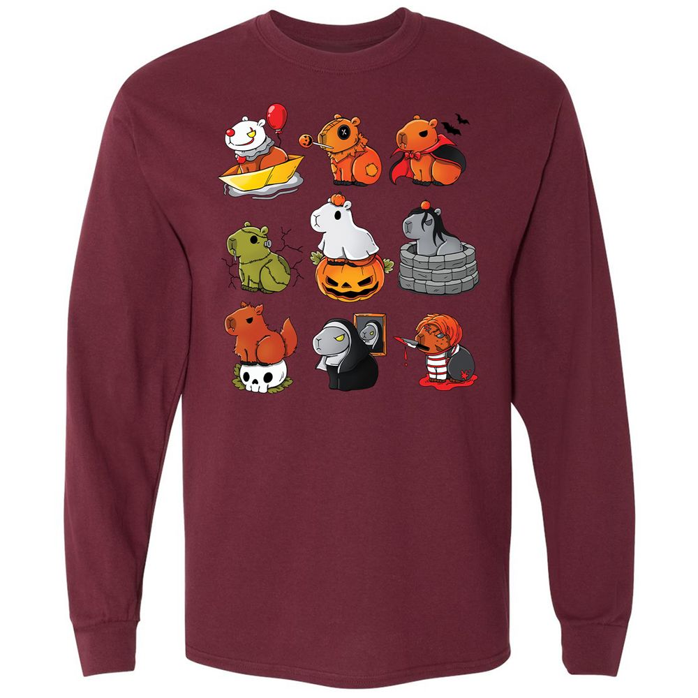 Long Sleeve T-Shirt - WPKRRE5L - Maroon - 11