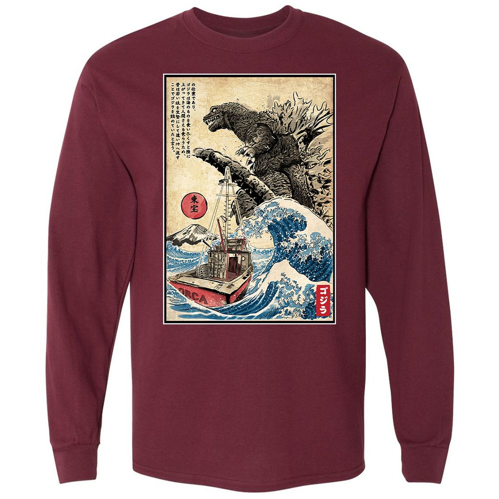 Long Sleeve T-Shirt - PUKAP74B - Maroon - 11