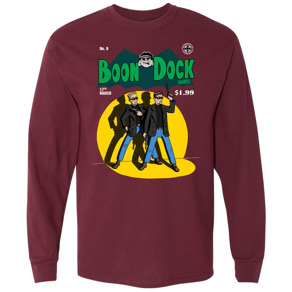 Long Sleeve T-Shirt - DLL8WW6J - Maroon - 11