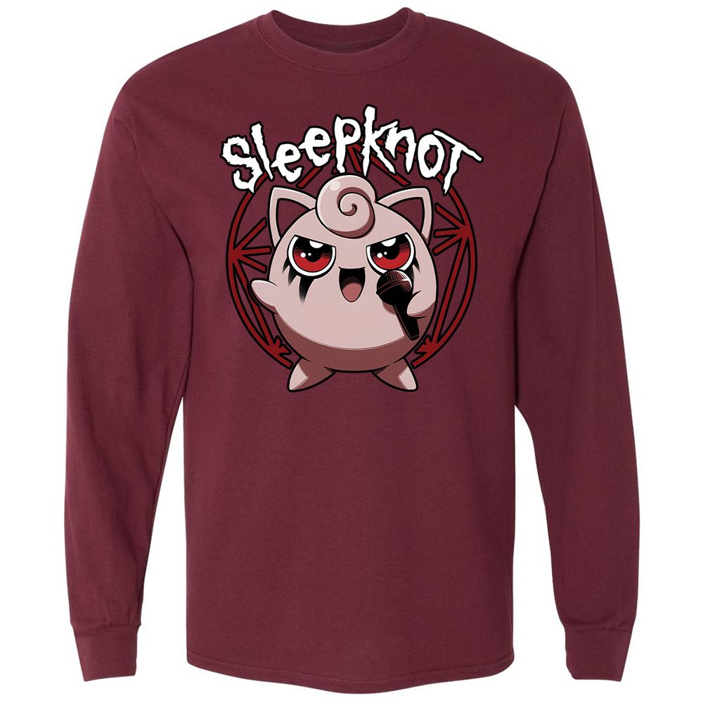 Long Sleeve T-Shirt - Y8H2LHNZ - Maroon - 11