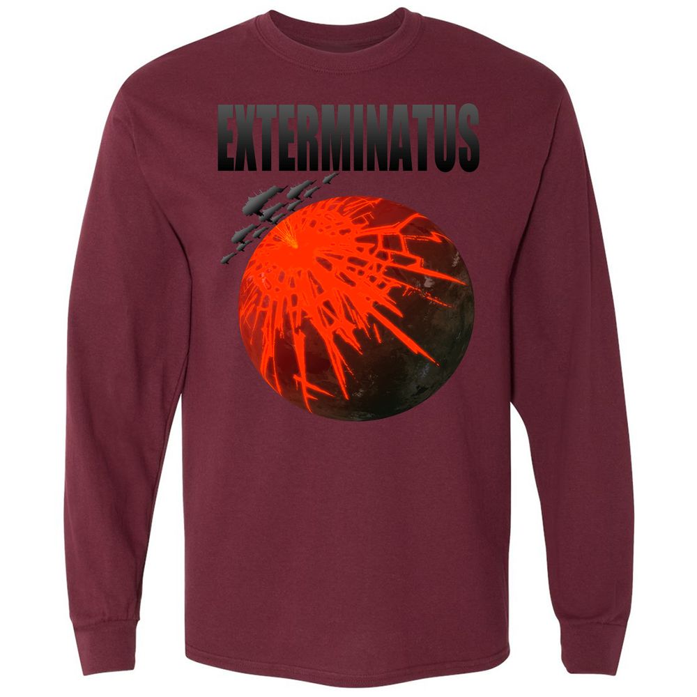 Long Sleeve T-Shirt - RNZ91514 - Maroon - 11