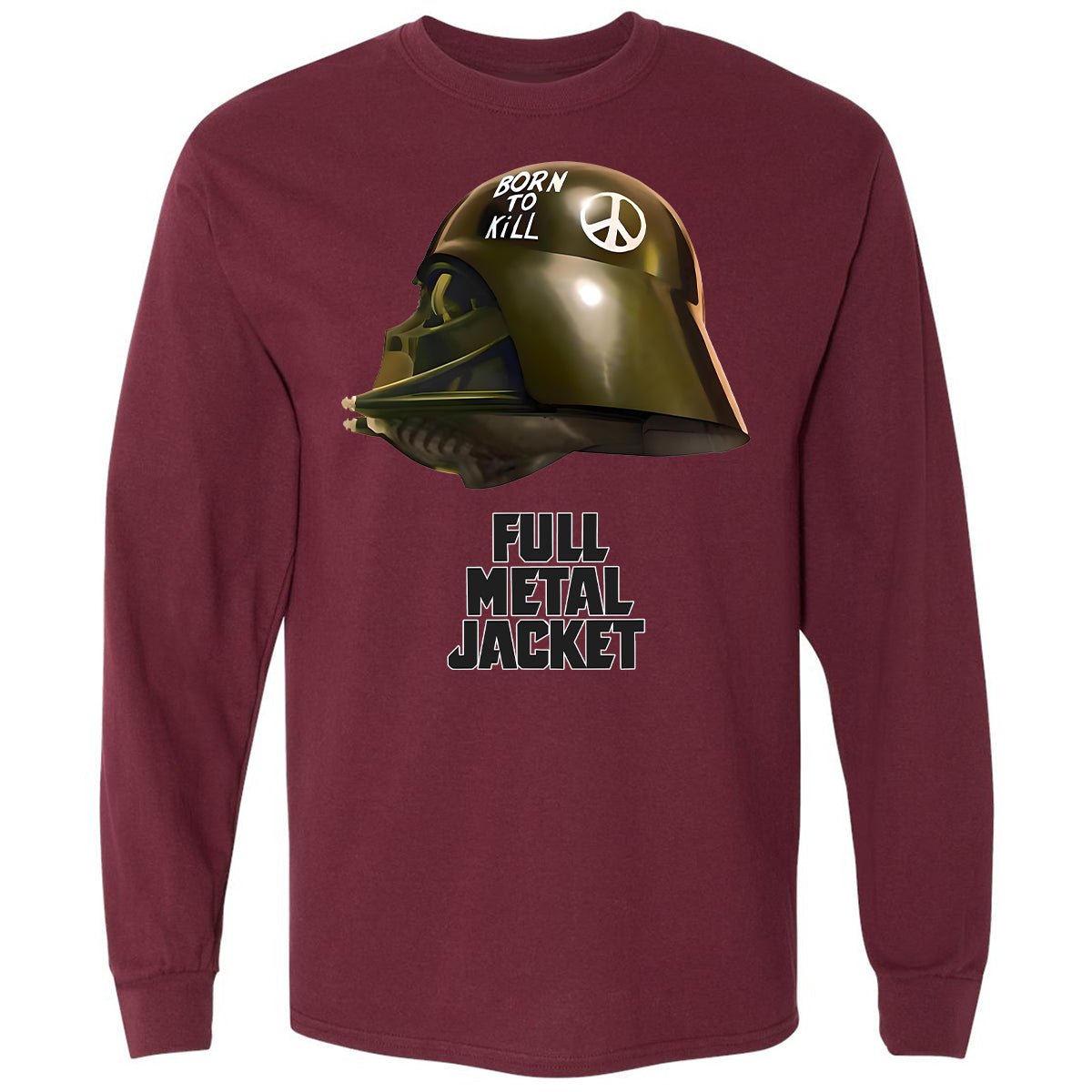 Long Sleeve T-Shirt - VA5GBNJV - Maroon - 11