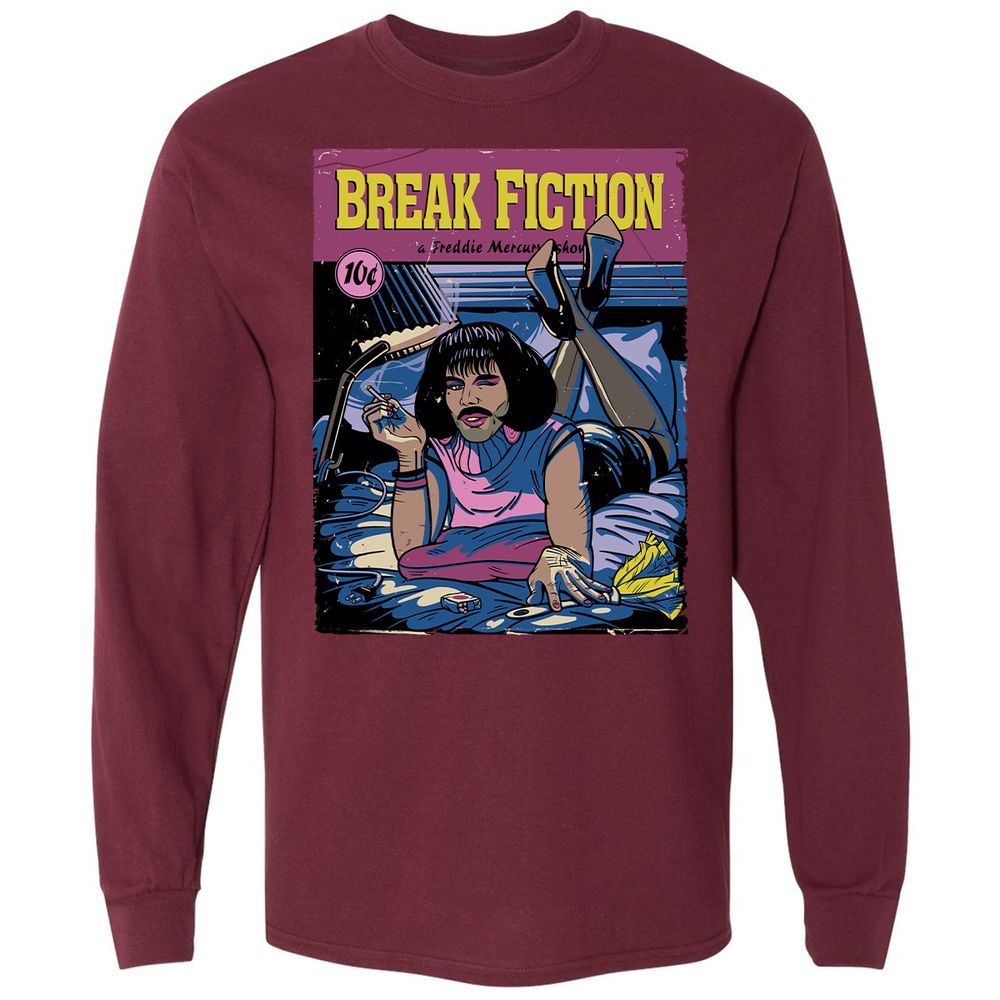 Long Sleeve T-Shirt - FARCC7UP - Maroon - 11