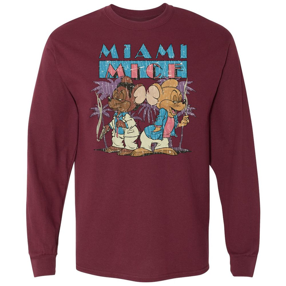Long Sleeve T-Shirt - 7FEKQFJ3 - Maroon - 11