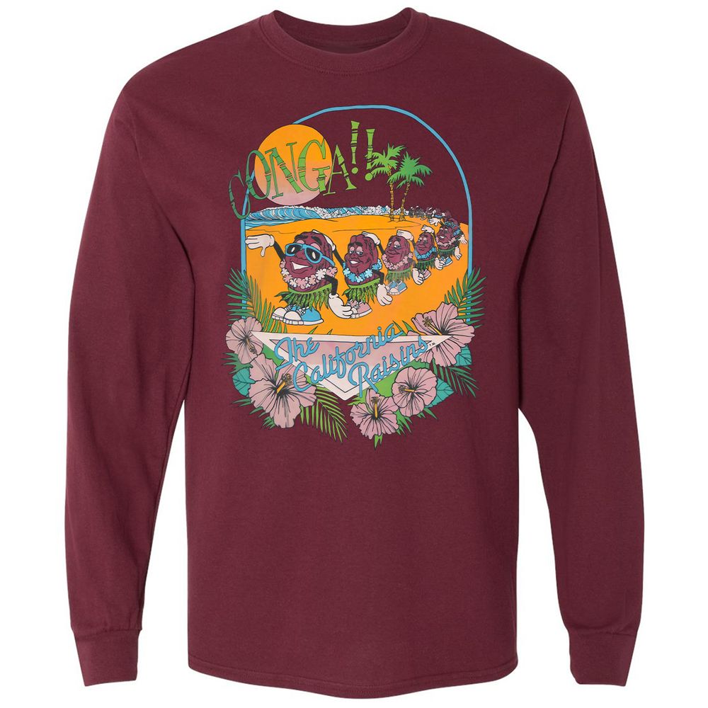 Long Sleeve T-Shirt - A9PDWFLL - Maroon - 11