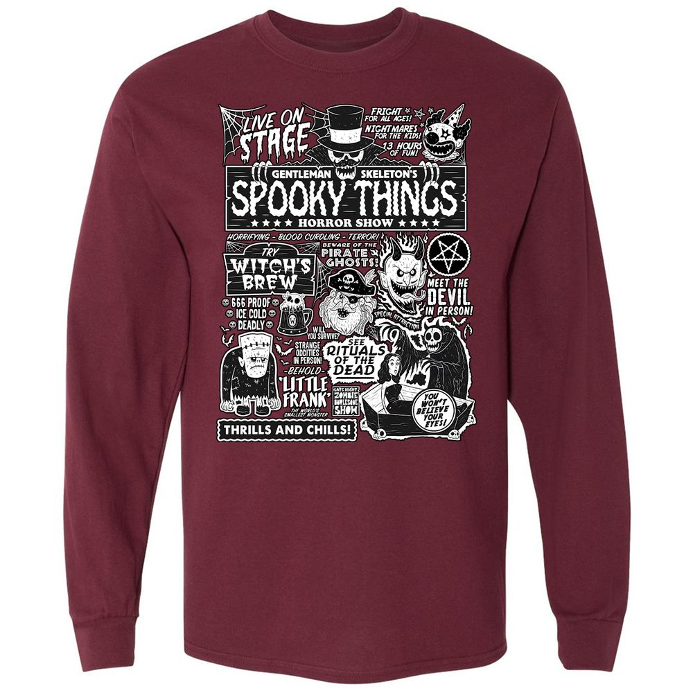Long Sleeve T-Shirt - P1VR3SFB - Maroon - 11