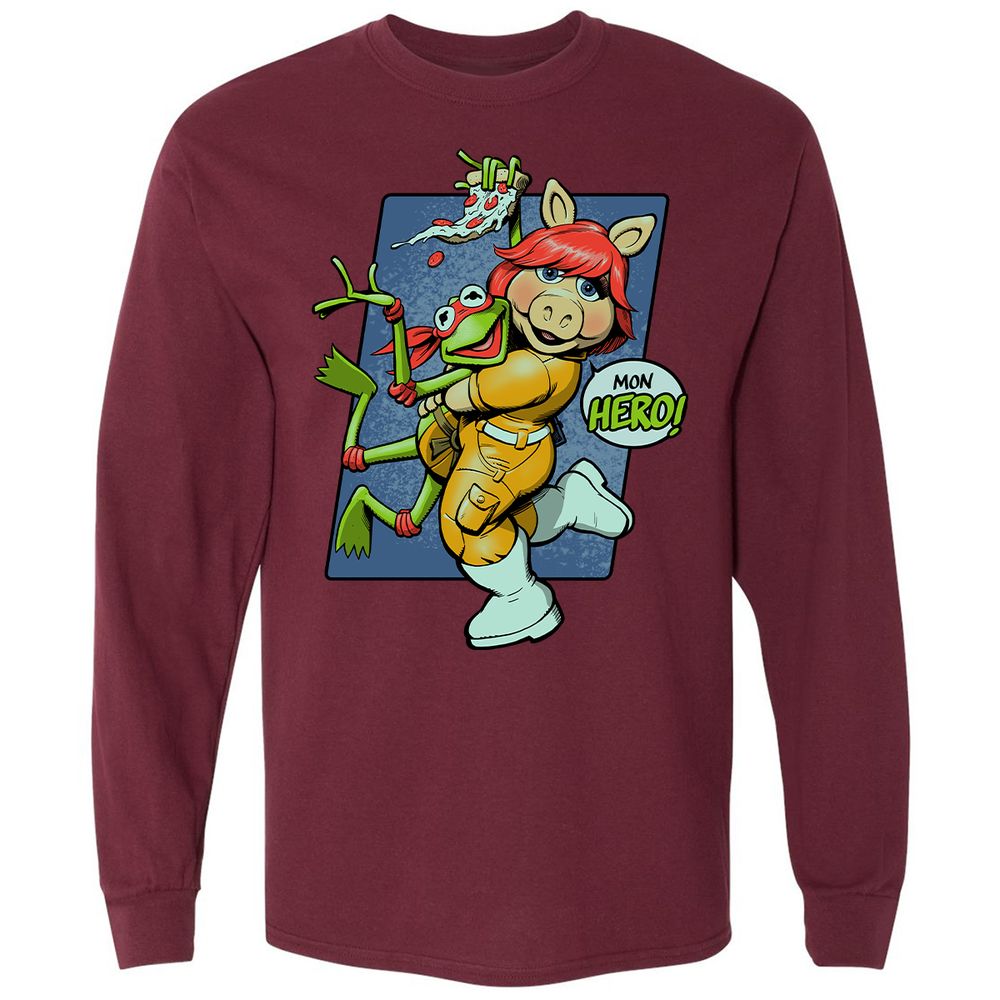 Long Sleeve T-Shirt - RSJXVDEK - Maroon - 11