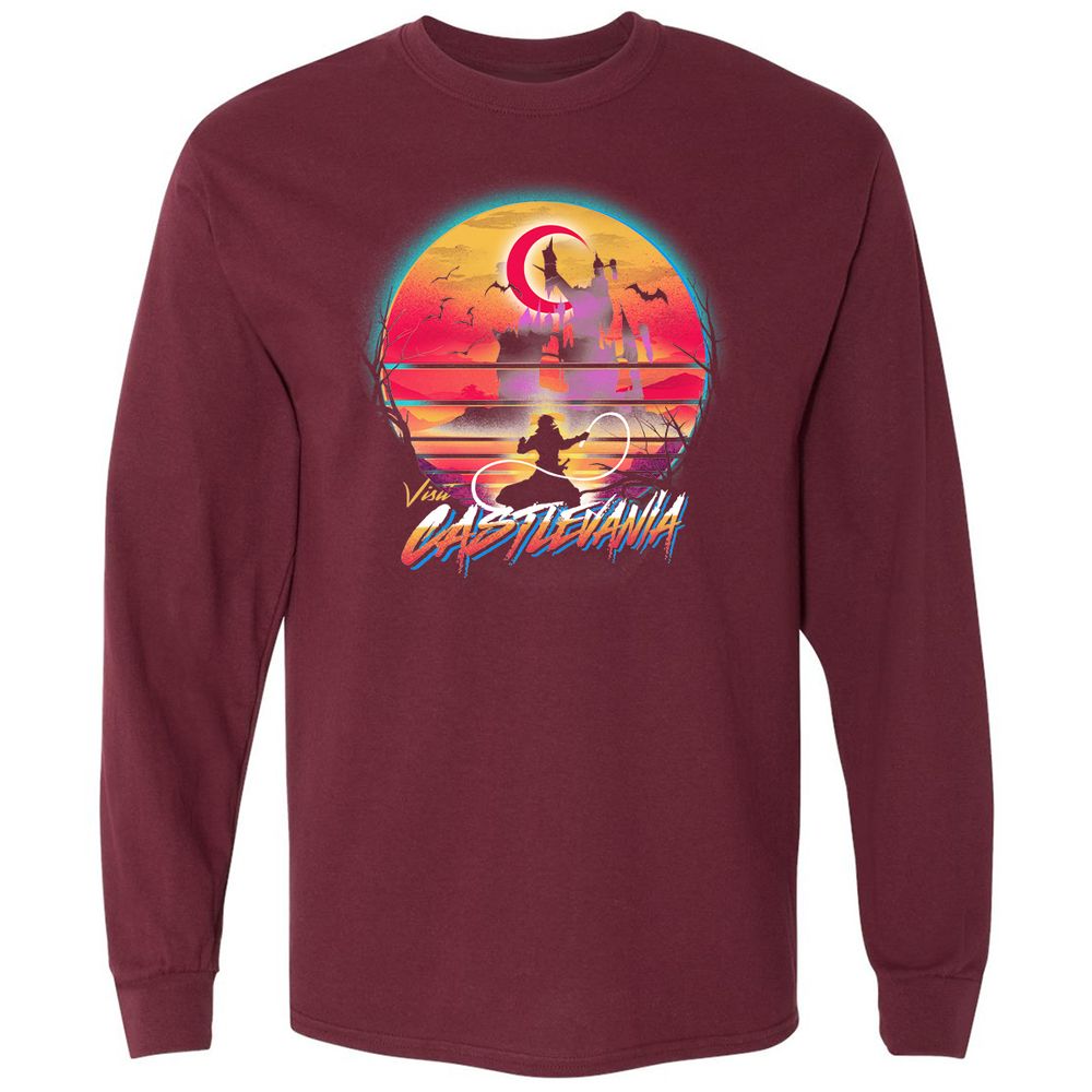 Long Sleeve T-Shirt - MV9KTMZB - Maroon - 11
