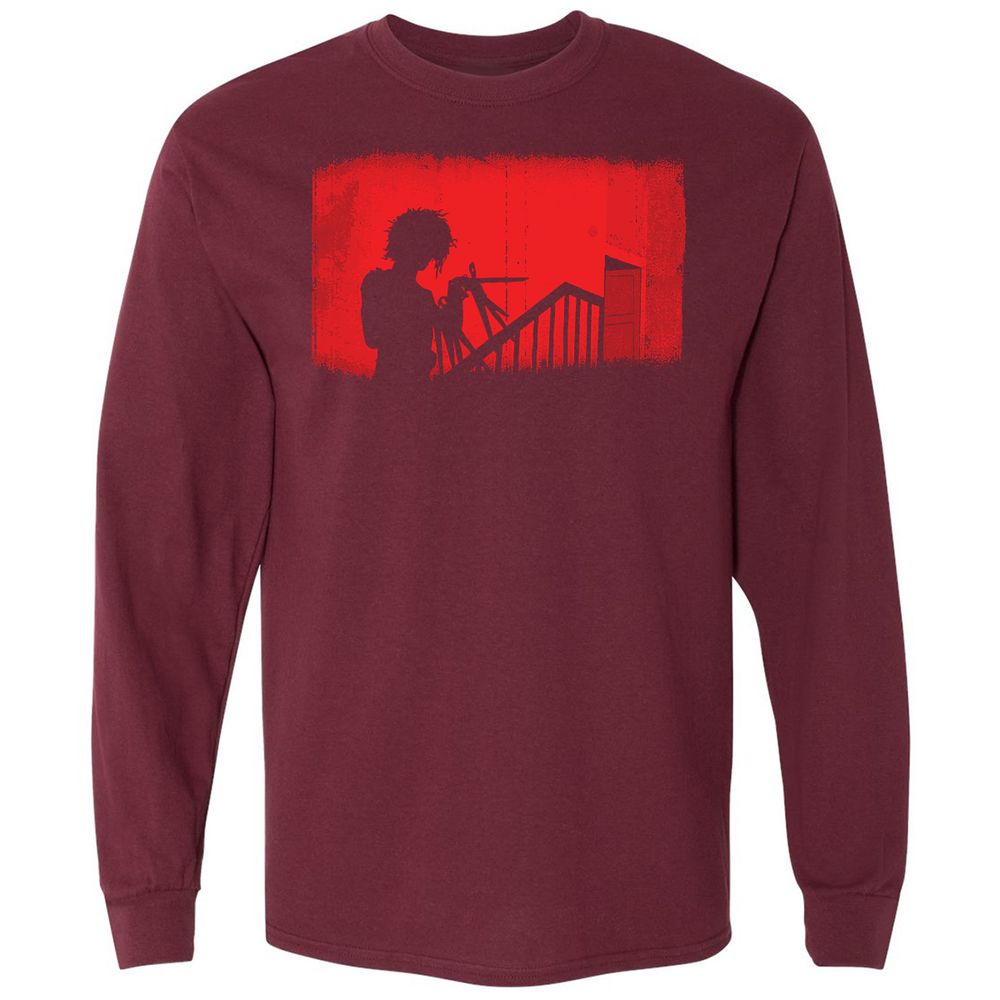 Long Sleeve T-Shirt - EERSAJDF - Maroon - 11