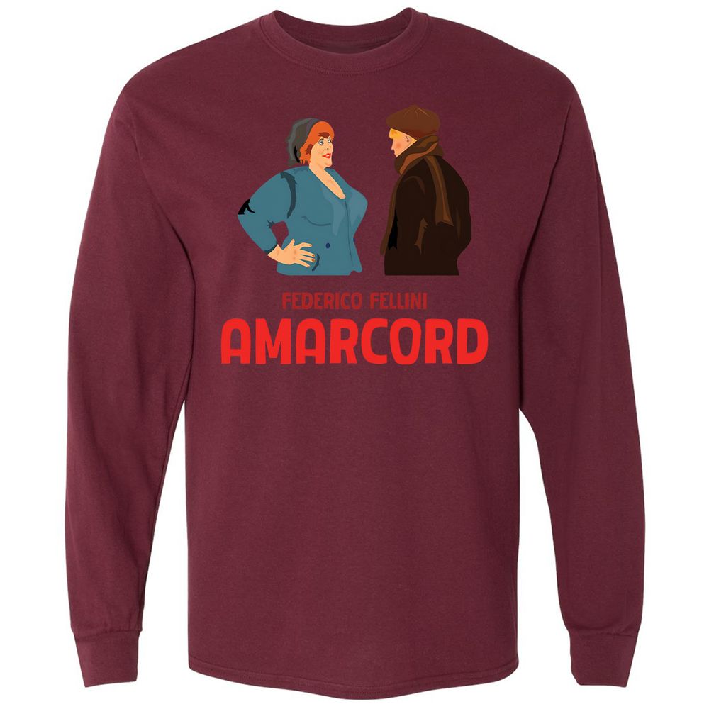Long Sleeve T-Shirt - 9S2CXLLR - Maroon - 11