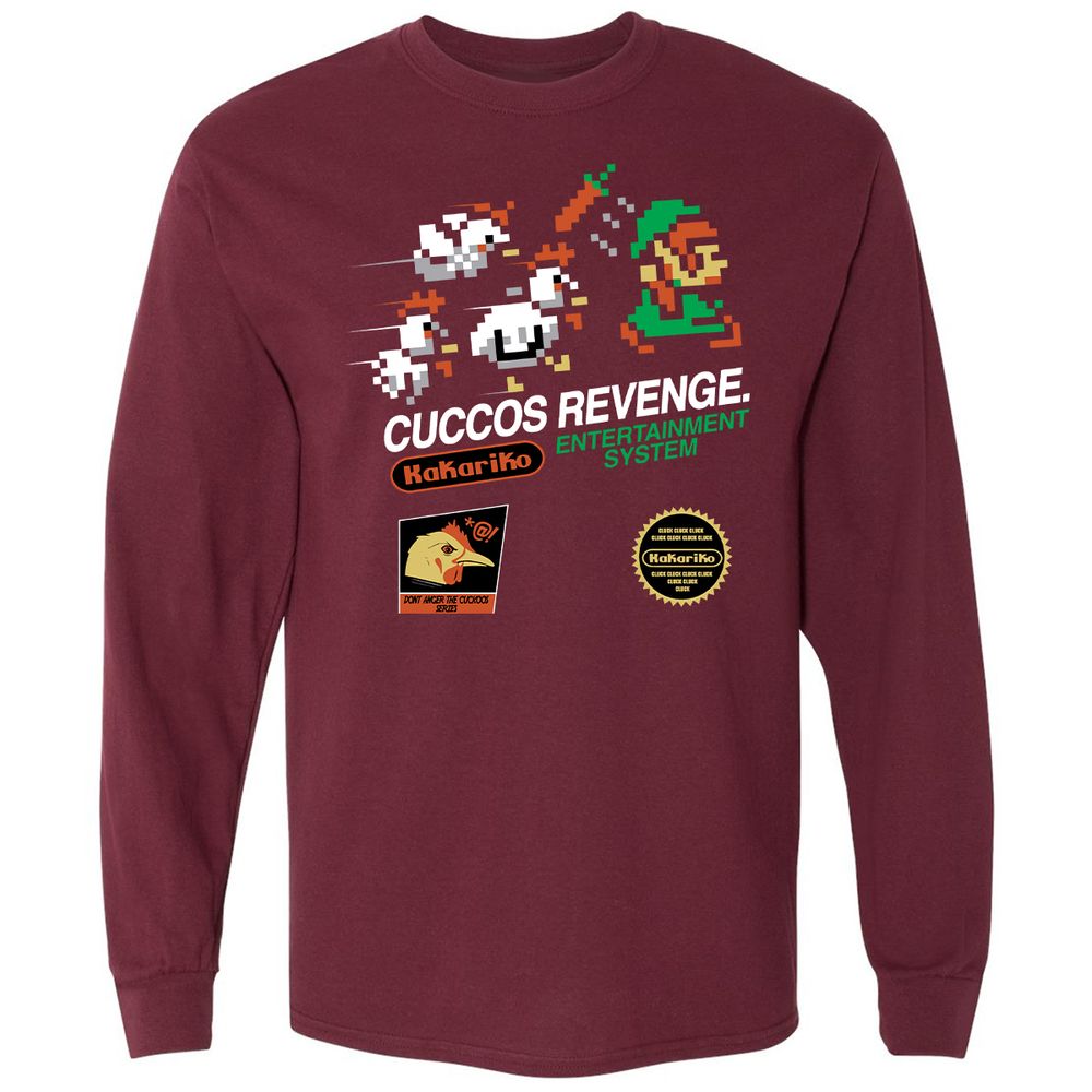 Long Sleeve T-Shirt - F85R9WEU - Maroon - 11