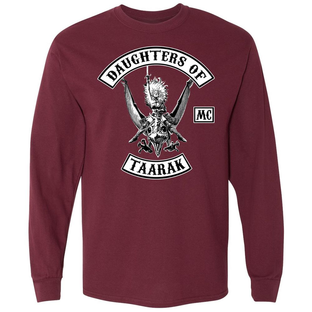 Long Sleeve T-Shirt - EZWK5H52 - Maroon - 11