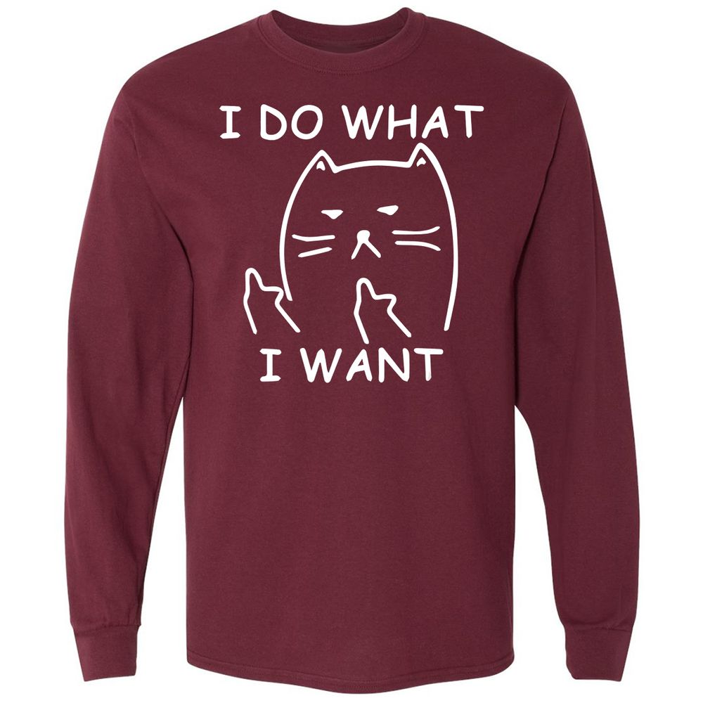 Long Sleeve T-Shirt - 4NSWUZDF - Maroon - 11