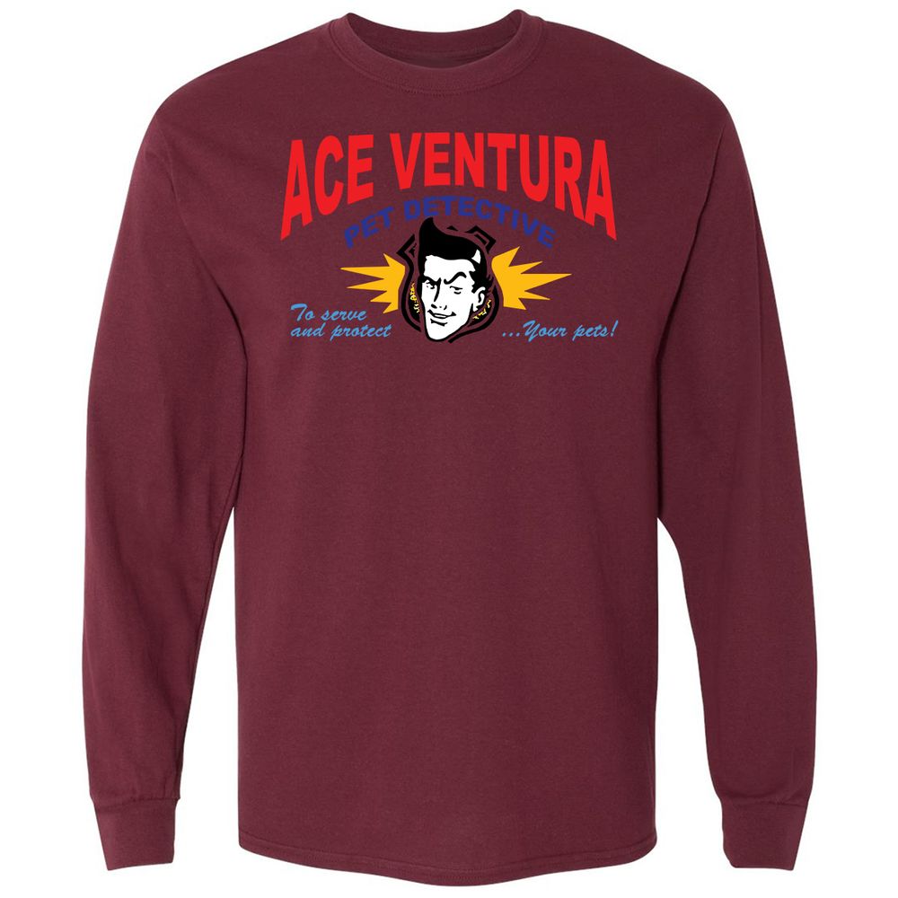 Long Sleeve T-Shirt - JKZCELQZ - Maroon - 11