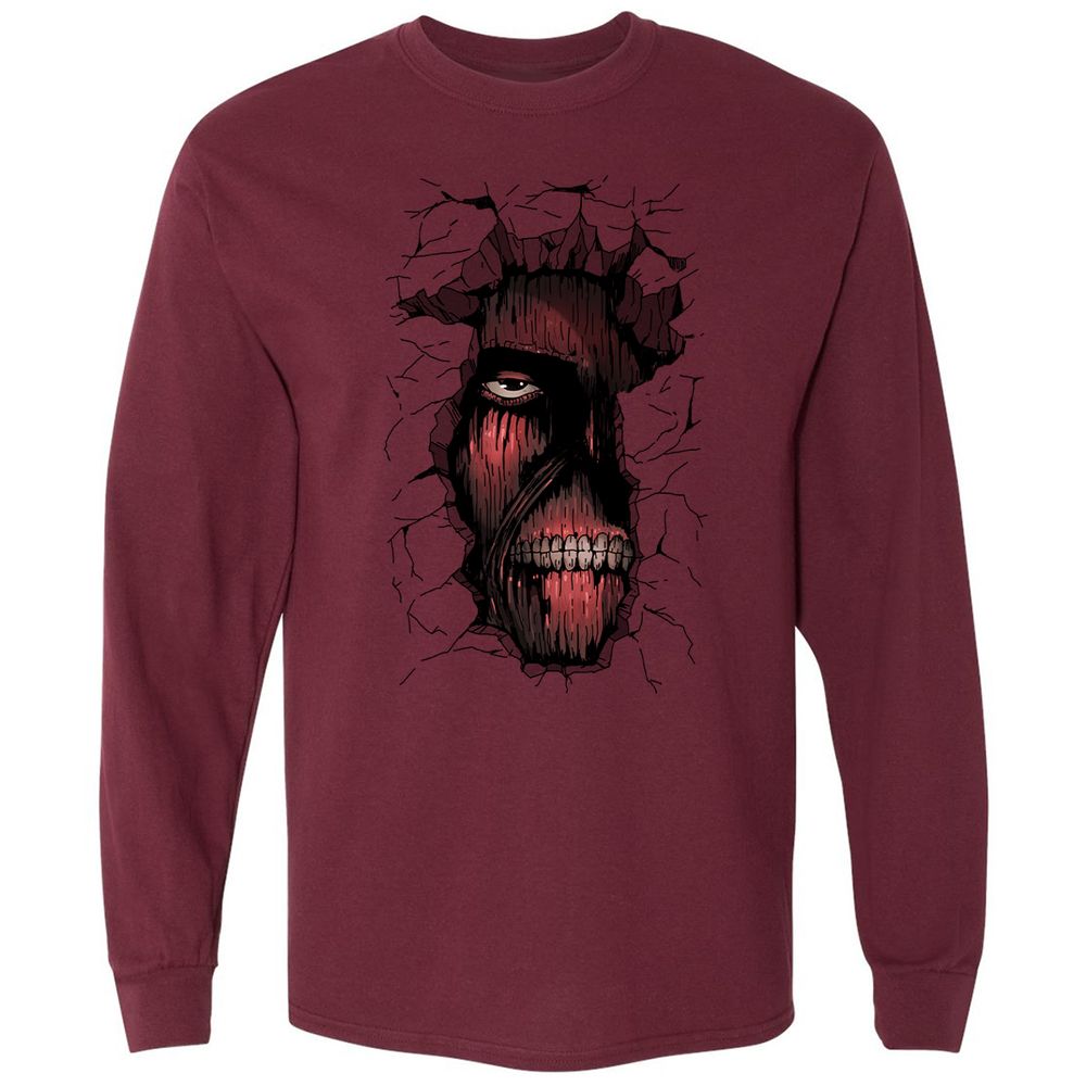 Long Sleeve T-Shirt - 629PBVG1 - Maroon - 11