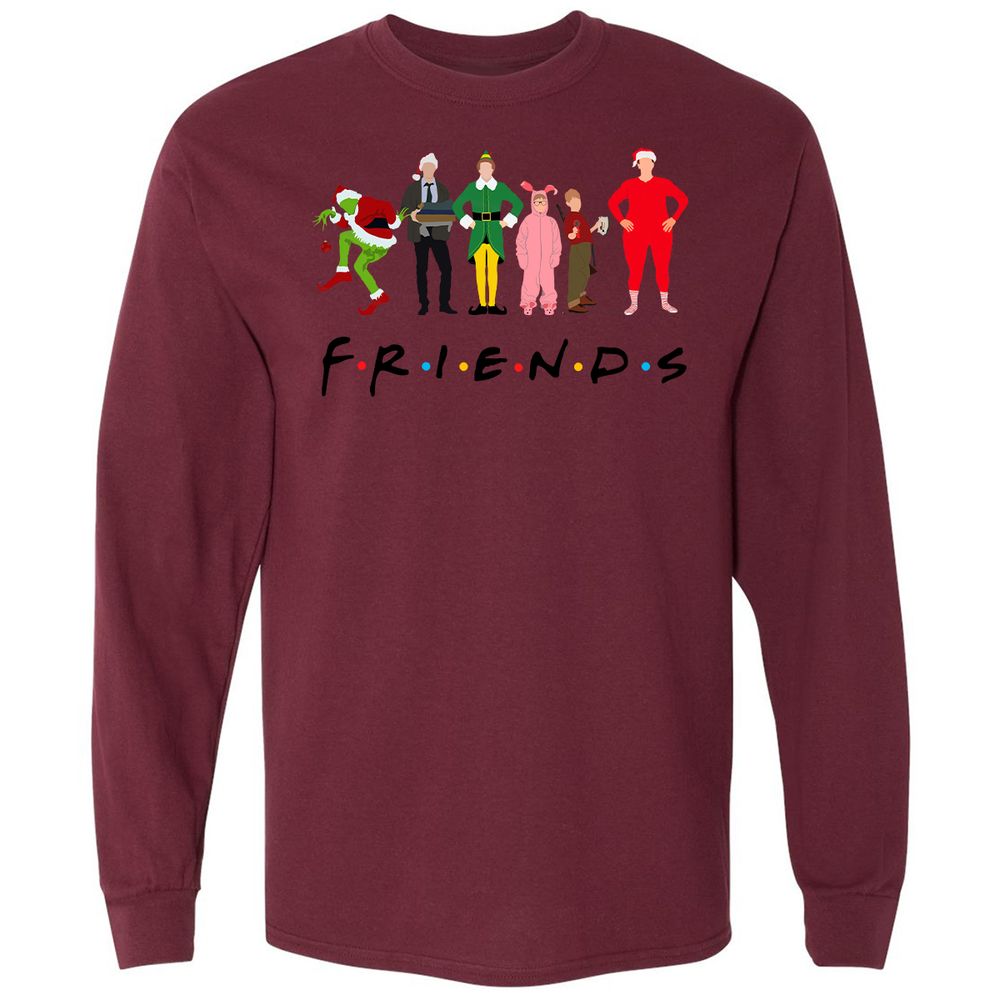 Long Sleeve T-Shirt - JGZ4BSTB - Maroon - 11