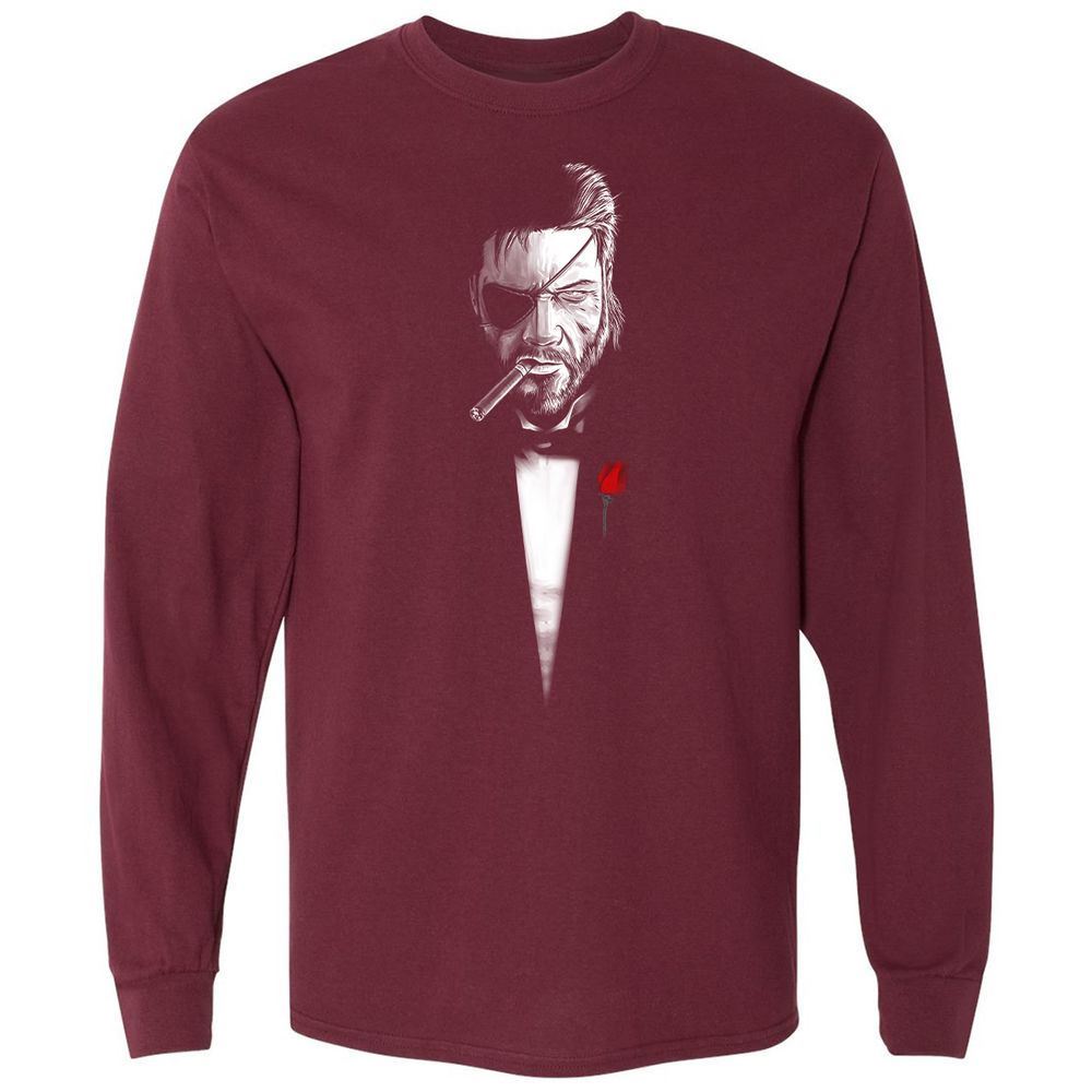 Long Sleeve T-Shirt - PERN3KVX - Maroon - 11