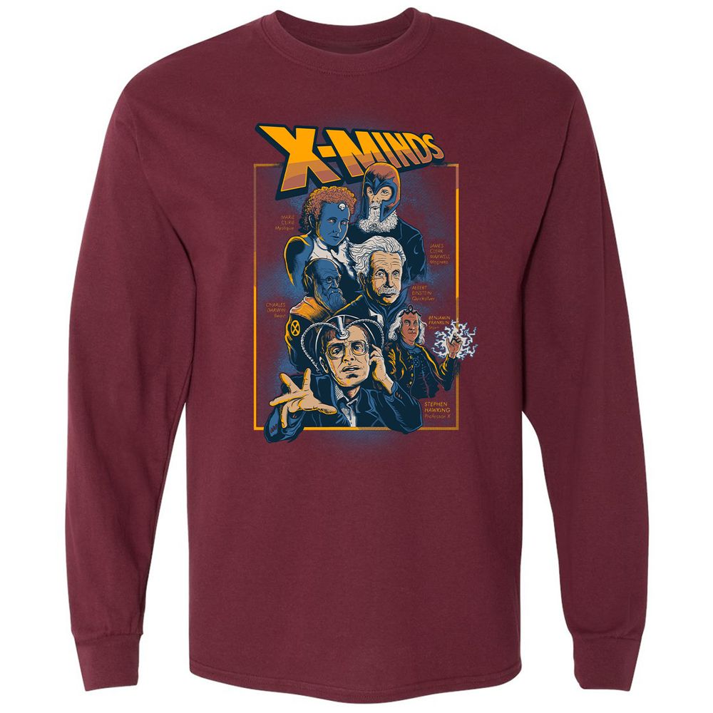 Long Sleeve T-Shirt - ZTWCVLBZ - Maroon - 11