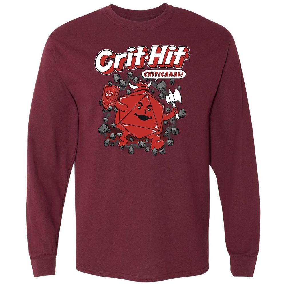 Long Sleeve T-Shirt - B5F6HTBN - Maroon - 11