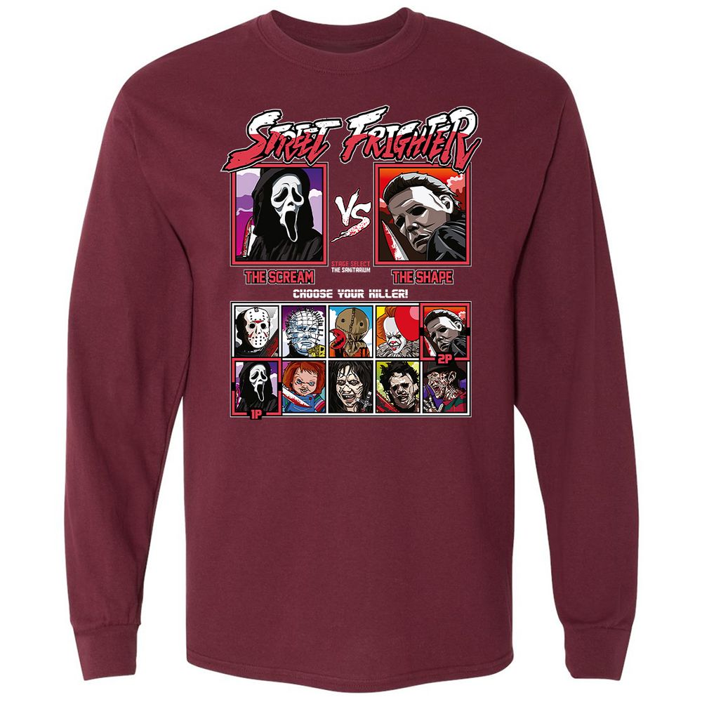 Long Sleeve T-Shirt - 7WH3SJDC - Maroon - 11