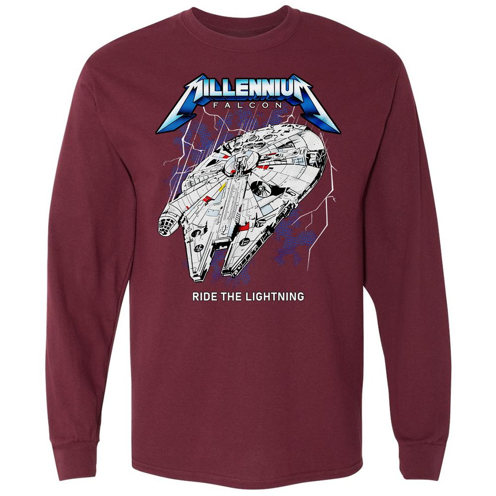 Long Sleeve T-Shirt - TRSY77BW - Maroon - 11