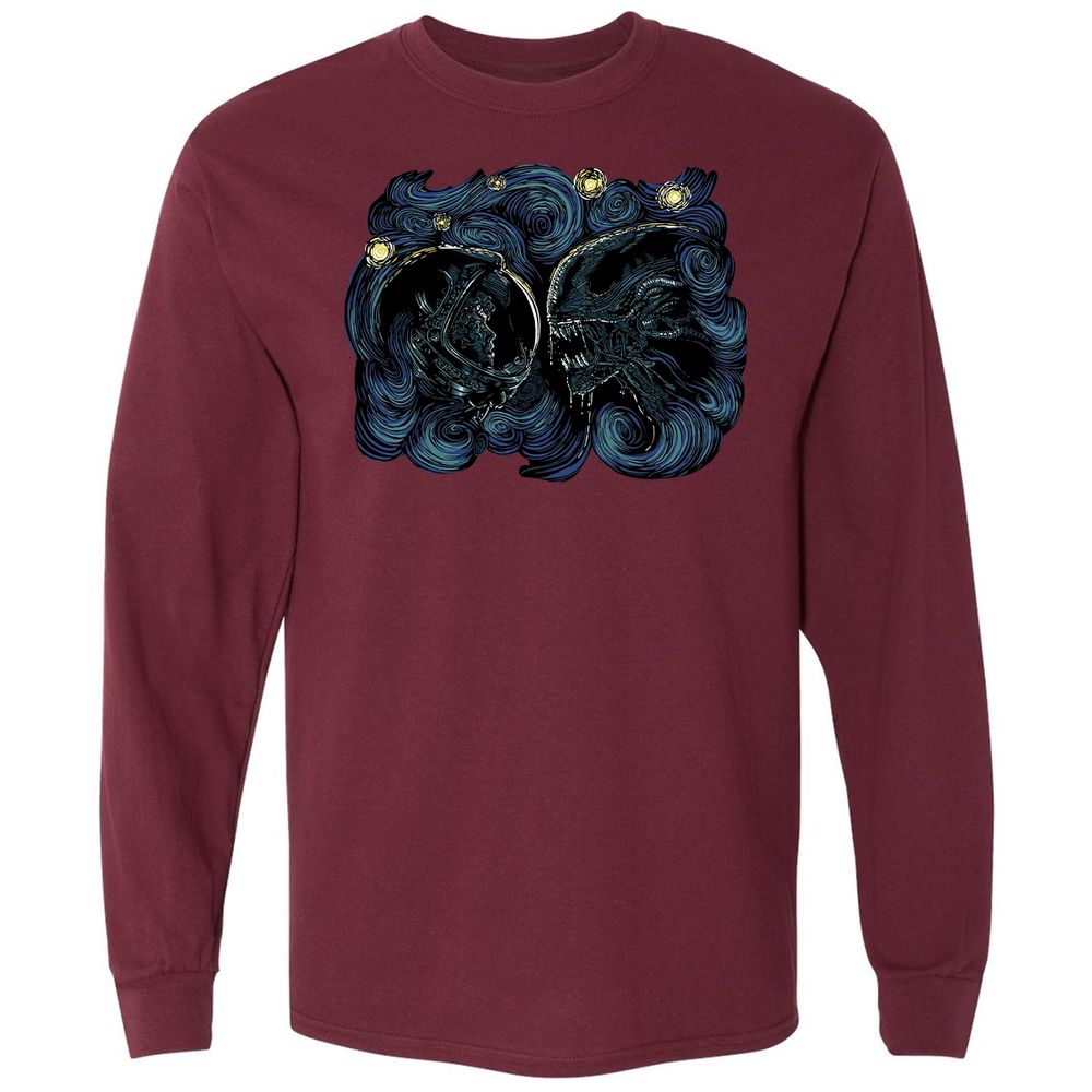 Long Sleeve T-Shirt - 7SWFBD9G - Maroon - 11