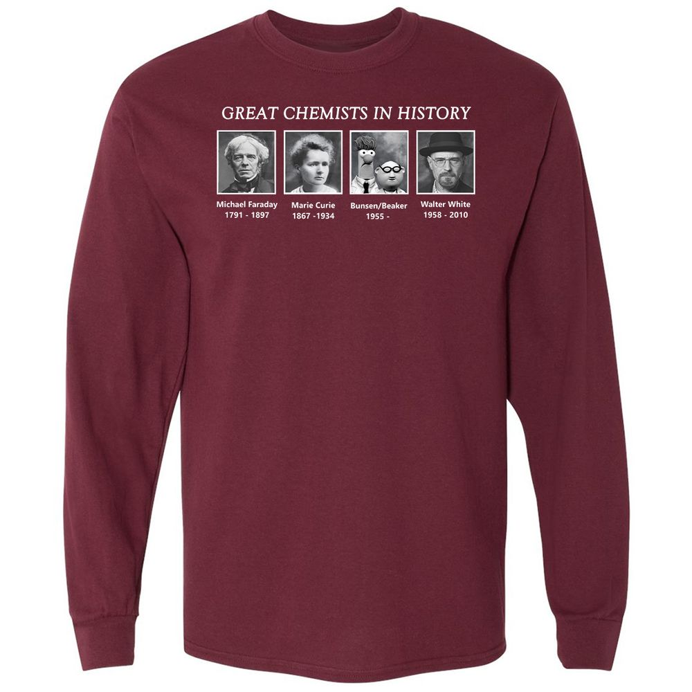 Long Sleeve T-Shirt - S6TE6SUS - Maroon - 11