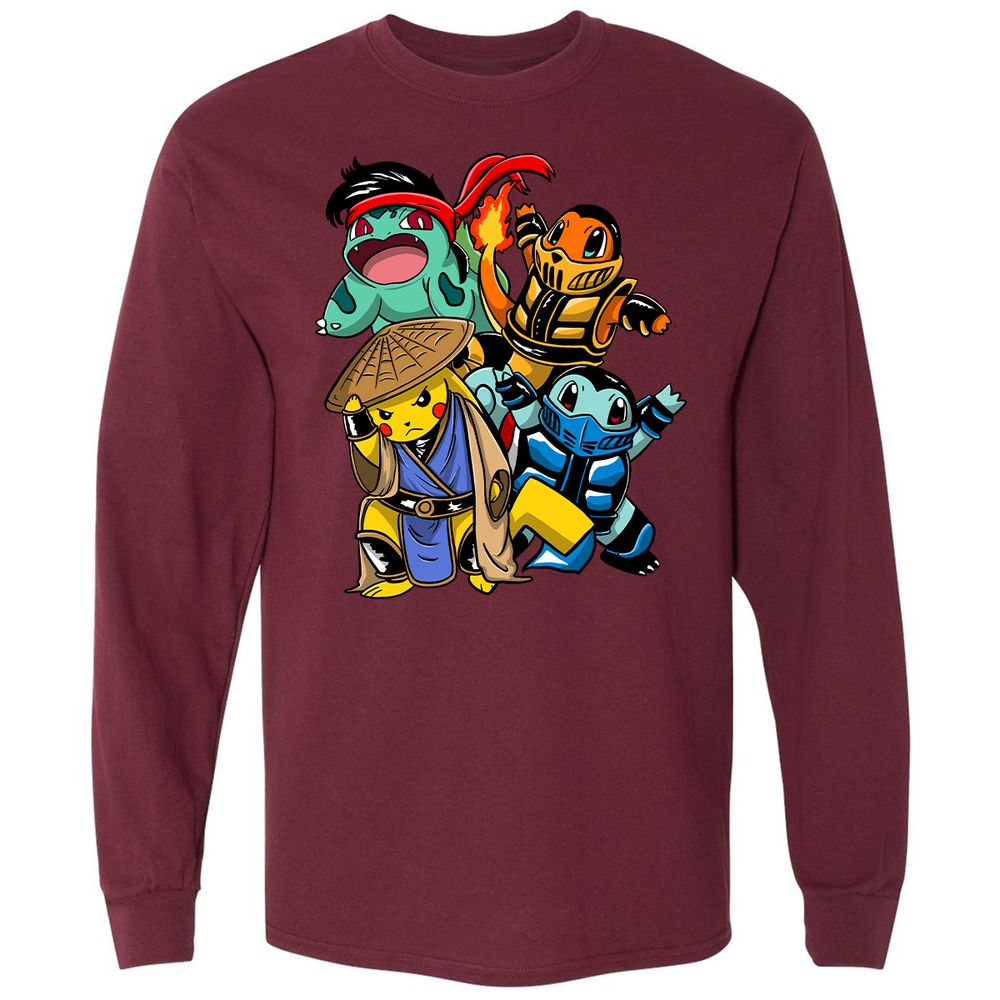 Long Sleeve T-Shirt - 97CS8ZPP - Maroon - 11