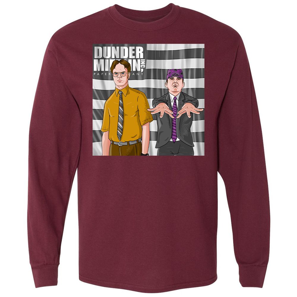 Long Sleeve T-Shirt - 2LCKAZ94 - Maroon - 11